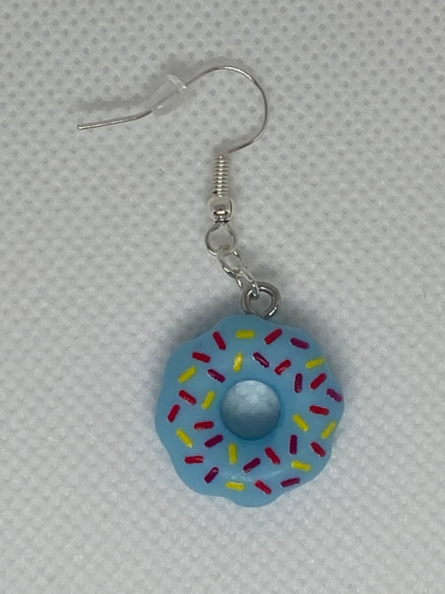 Blue Donut Earrings