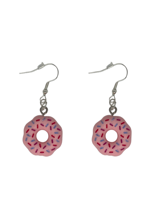 Pink Donut Earrings