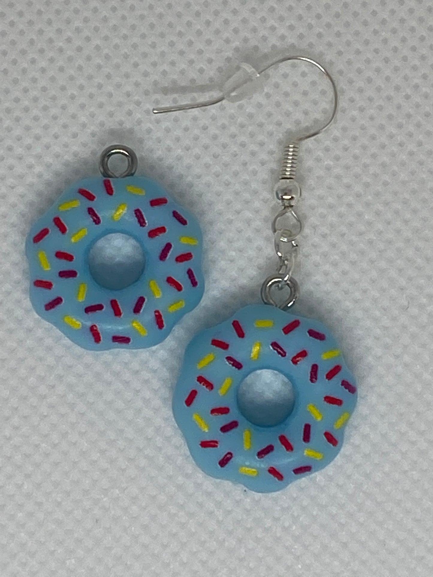 Blue Donut Earrings