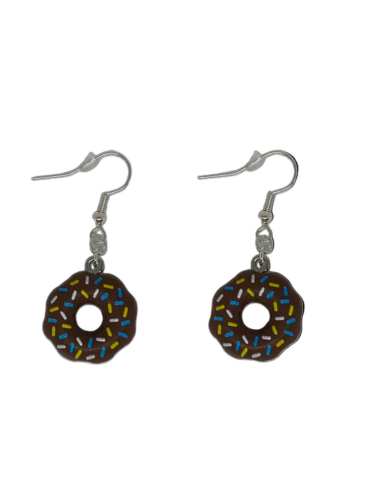 Brown Donut Earrings